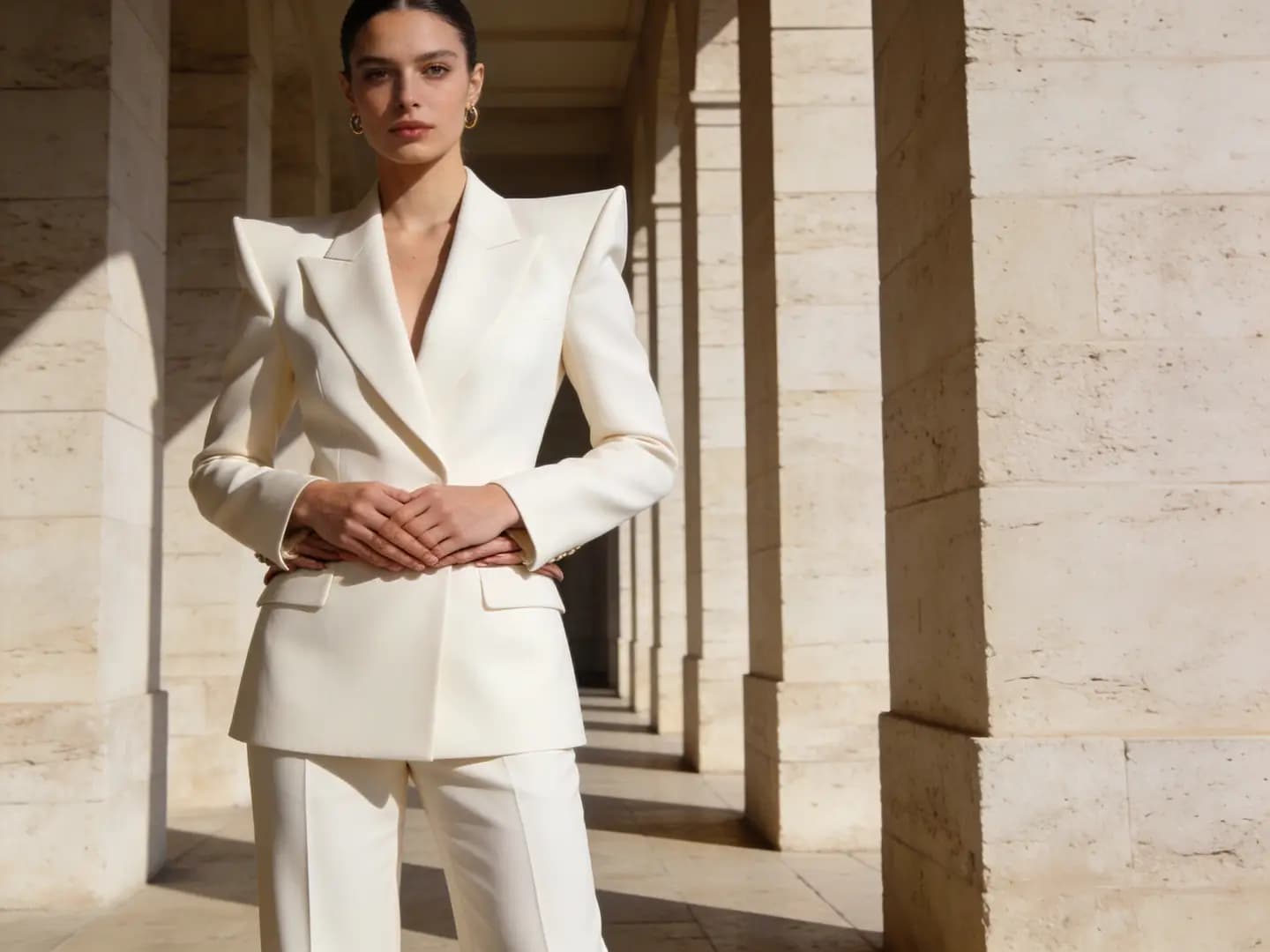 Crea un imagen de novia IA ficticia con pose segura, luz cinematográfica suave, outfit detallado, expresión natural, fondo limpio y consistencia del personaje entre iteraciones.